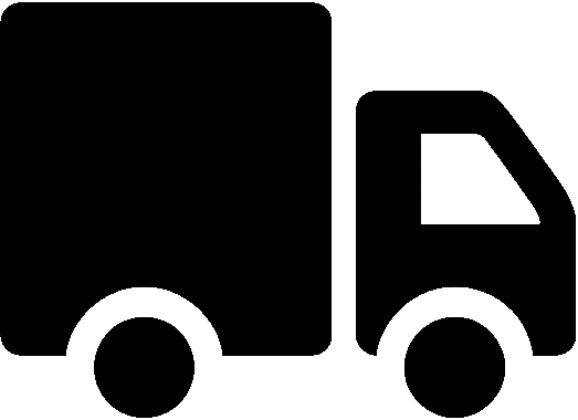 Free Icons Png - Truck Icon Png Black (523x380)