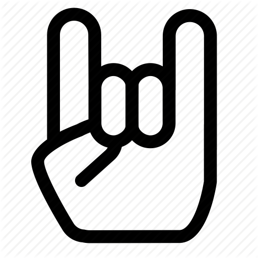 Download Mano Rock And Roll Clipart Rock And Roll - Metal Music Logo (512x512)