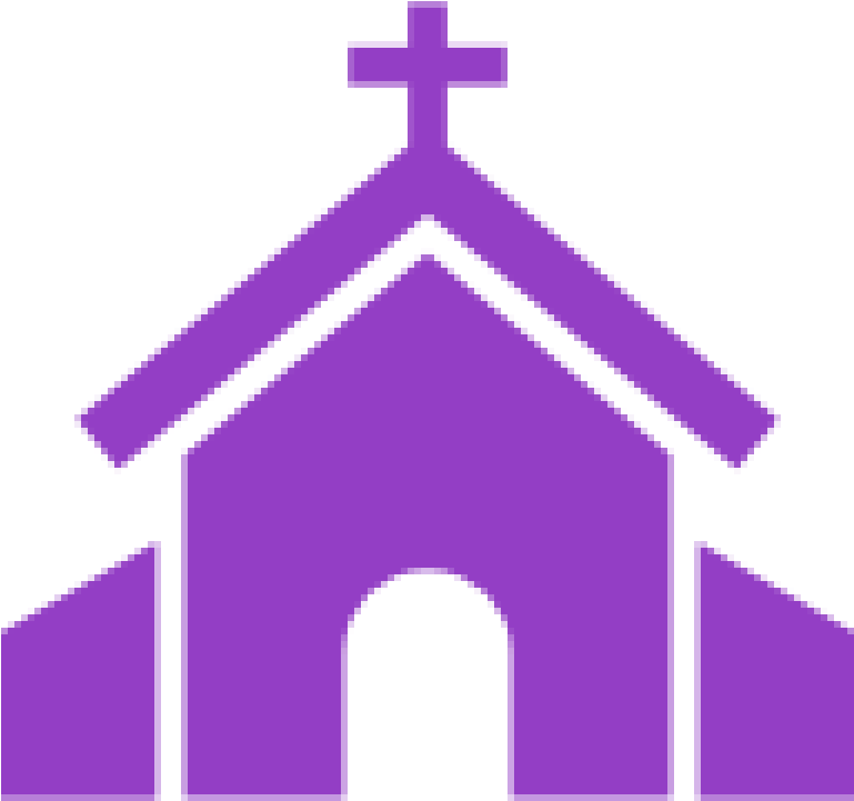 Purple Clipart Church - Church Insurance (768x768)