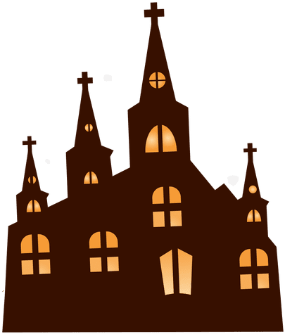 Steeple Clipart Transparent - Haunted House Png Vector (512x512)