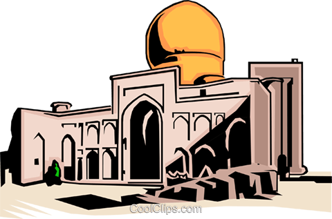 Church Royalty Free Vector Clip Art Illustration - Five Pillars Of Islam (480x317)
