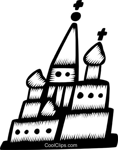 Church Royalty Free Vector Clip Art Illustration - Church Royalty Free Vector Clip Art Illustration (378x480)