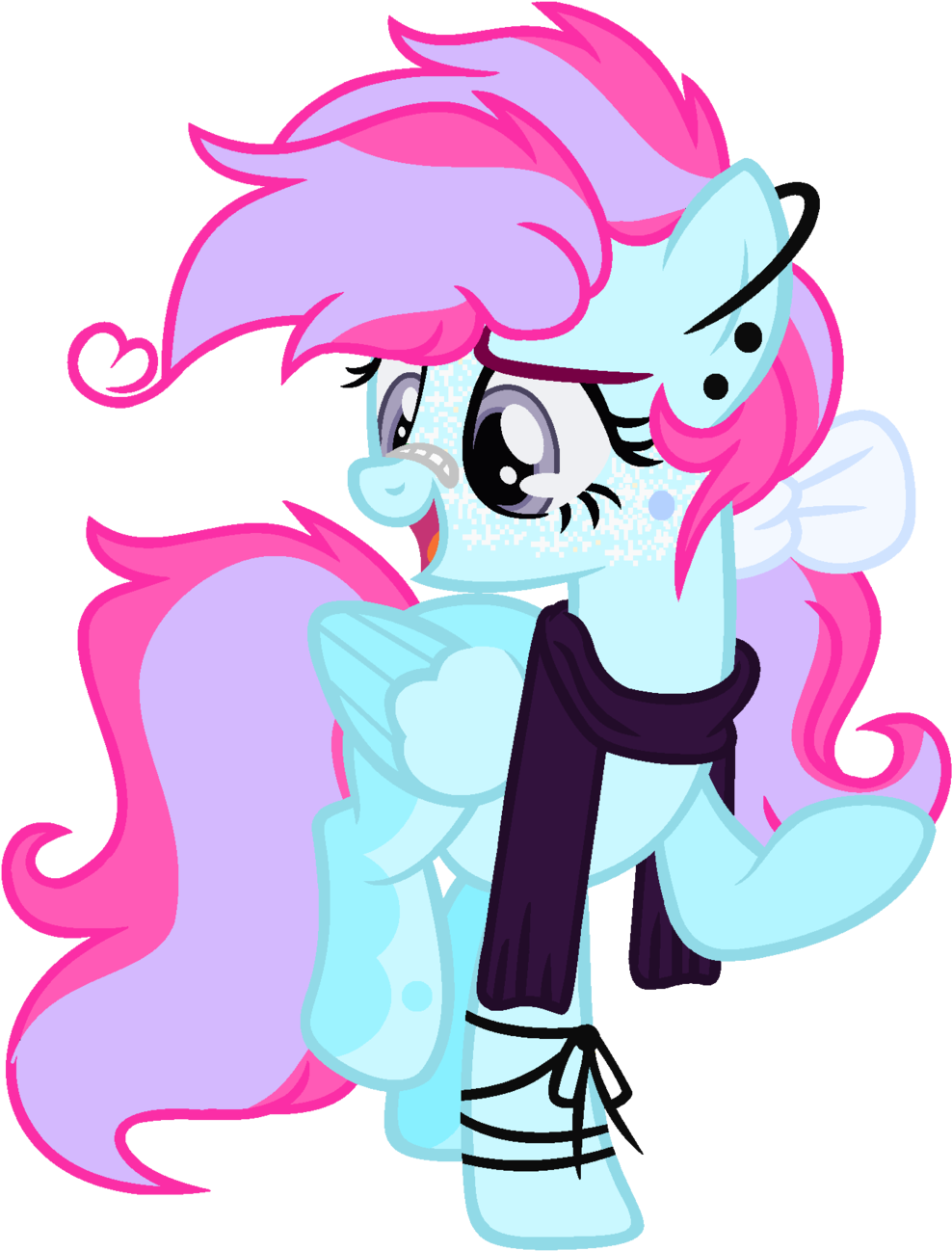 Bezziie, Bow, Clothes, Female, Hair Bow, Mare, Oc, - Cartoon (1024x1319)