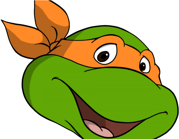 Ninja Turtle Clipart - Teenage Mutant Ninja Turtles Michelangelo Head (640x480)