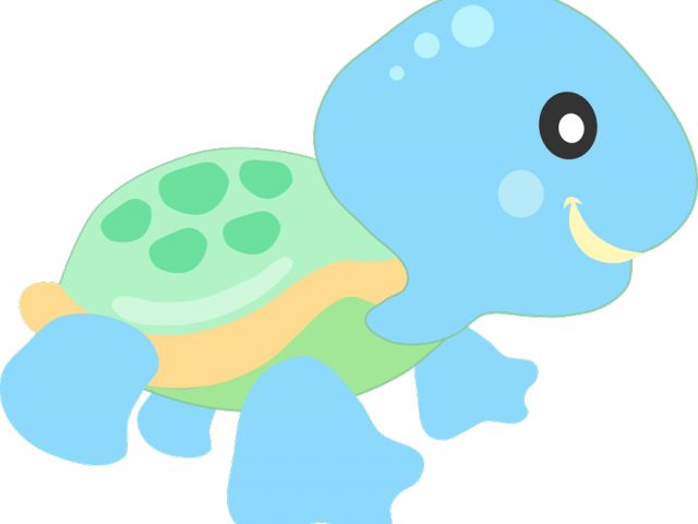 Sea Turtle Clipart Blue - Sea Turtle Clipart Blue (640x480)