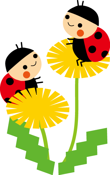 Ladybug Picnic, A Bug's Life, Cute Clipart, - 4 月 イラスト てんとう 虫 (368x585)