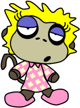 Sleepy Girl Monkey Monkeyzoo Children's And Adults - Sleepy Girl Monkey Monkeyzoo Children's And Adults (342x395)