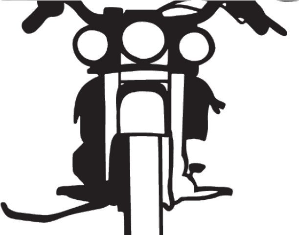 Biker Clipart Motorcycle Front - Motorcycle Front Cartoon Png (640x480)