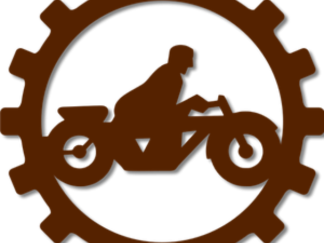 Metal Gear Clipart Motorcycle Gear - Bike Repairing Logo Png (640x480)