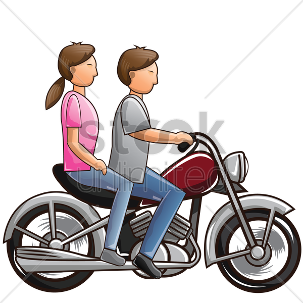 Riding Motorcycle Clip Art (600x600)