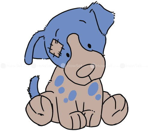 Pets Clipart Sad - Sad Cartoon Dog Png (500x500)