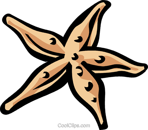 Starfish Royalty Free Vector Clip Art Illustration - Tai Po Old Market Public School (480x422)
