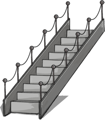 Google Search Splash Damage - Cartoon Picture Of Stairs (357x407)