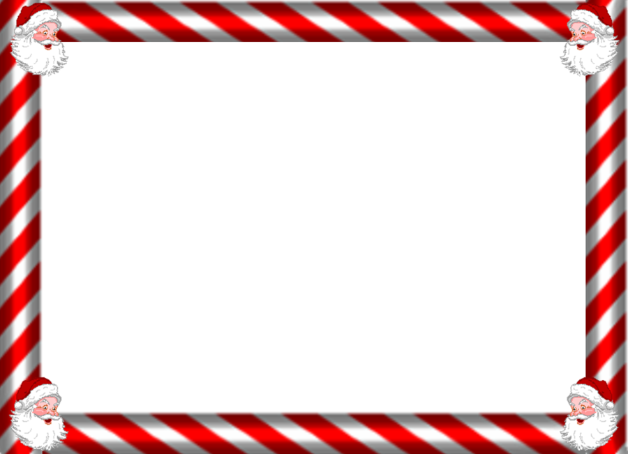 Download Santa Frame Clipart Santa Claus Christmas - Christmas Png Photo Frame (900x650)