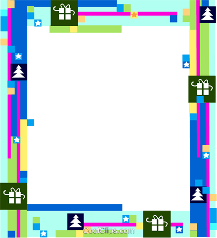 Christmas Themed Frame Royalty Free Vector Clip Art - Screenshot (439x480)