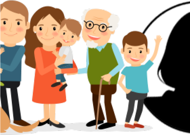 Pilot Clipart Extended Family Member - Big Family Icon Png (640x480)