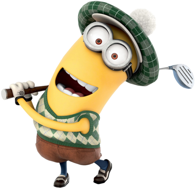 Minions Golfe Png Pinterest - Minion Golfer (800x745)