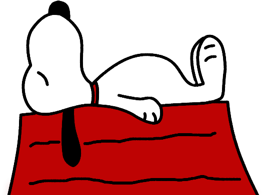 Snoopy Sleeping Png - Imagens Do Snoopy Em Png (545x405)