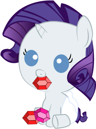Baby Rarity By Convoykaiser - Mlp Baby Rarity Png (381x437)