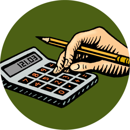Image Library Accountant Clipart Calculator - Illustration (425x425)