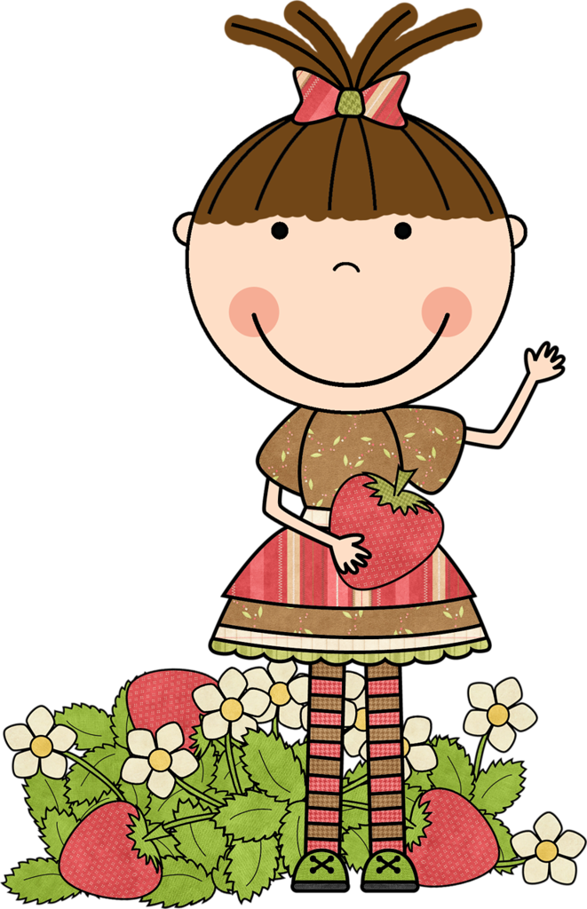 Strawberry Girl3 - Clip Art (661x1024)