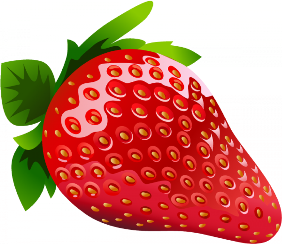 Fruits Vector Clipart Strawberry Clip Art - Fruits Vector (900x810)