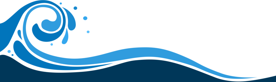 Blue Wave Clipart جماعة سيدي أبي القنادل Commune De - Blue Wave Design Png (900x269)