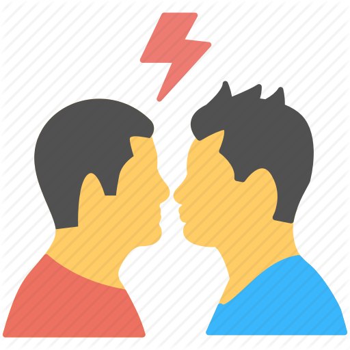 Clip Art Stock Conflict Clipart Argumentative - Controversy Icon (512x512)