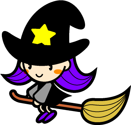 Halloween Iii, Halloween Clipart, Monsters, Male Witch, - フリー イラスト 魔女 (474x441)