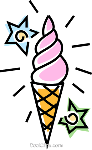 Ice Cream Cone Royalty Free Vector Clip Art Illustration - Vector Desenho De Sorvetes Png (294x480)