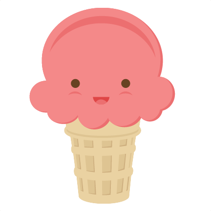 Ice Cream Cute Clipart Ice Cream Cones Clip Art - Ice Cream Cute Clipart (432x432)