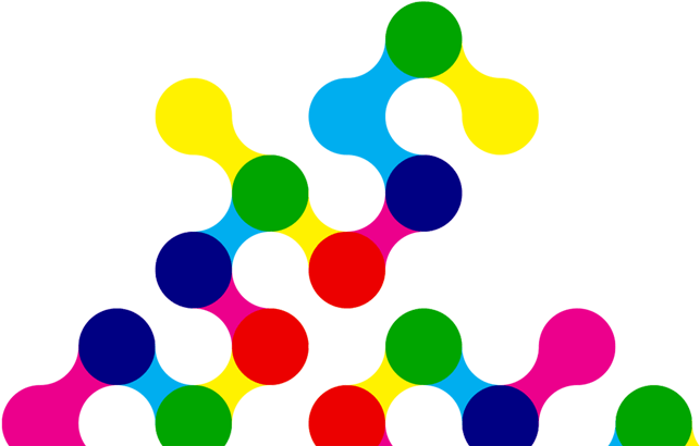 Decorative Dots In Idg Colors - Graphic Design (675x507)