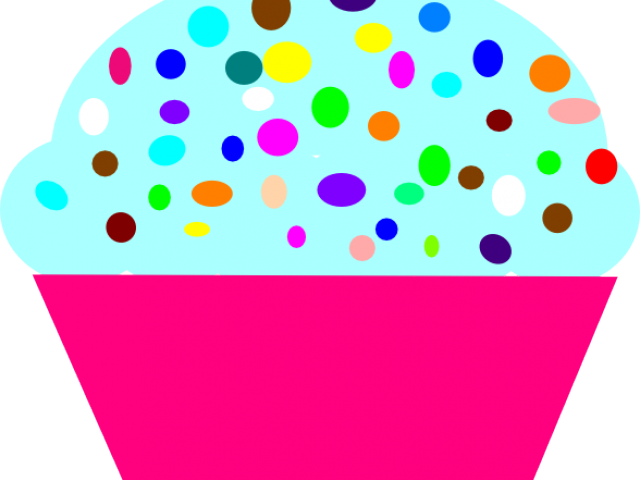 Cartoon Cupcakes Clipart - 'all Mine!' Cupcake Sticker (640x480)