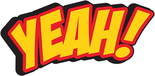 Comic Styles - Speech Bubble Yeah Png (600x294)