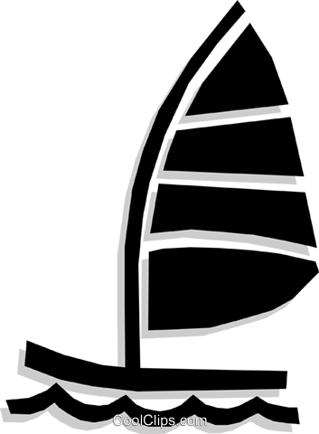 Sailboat Royalty Free Vector Clip Art Illustration - Sail (353x480)