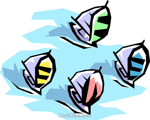 Sailboats Royalty Free Vector Clip Art Illustration - Sailboat (480x385)