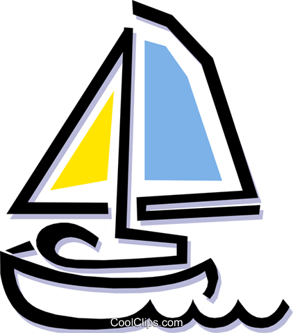 Sailboat - Clip Art (422x480)