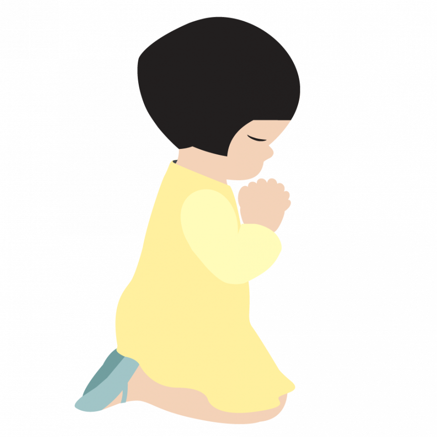 Svg Black And White Stock Michael Youssef S Devotional - Kid Praying Png (866x866)