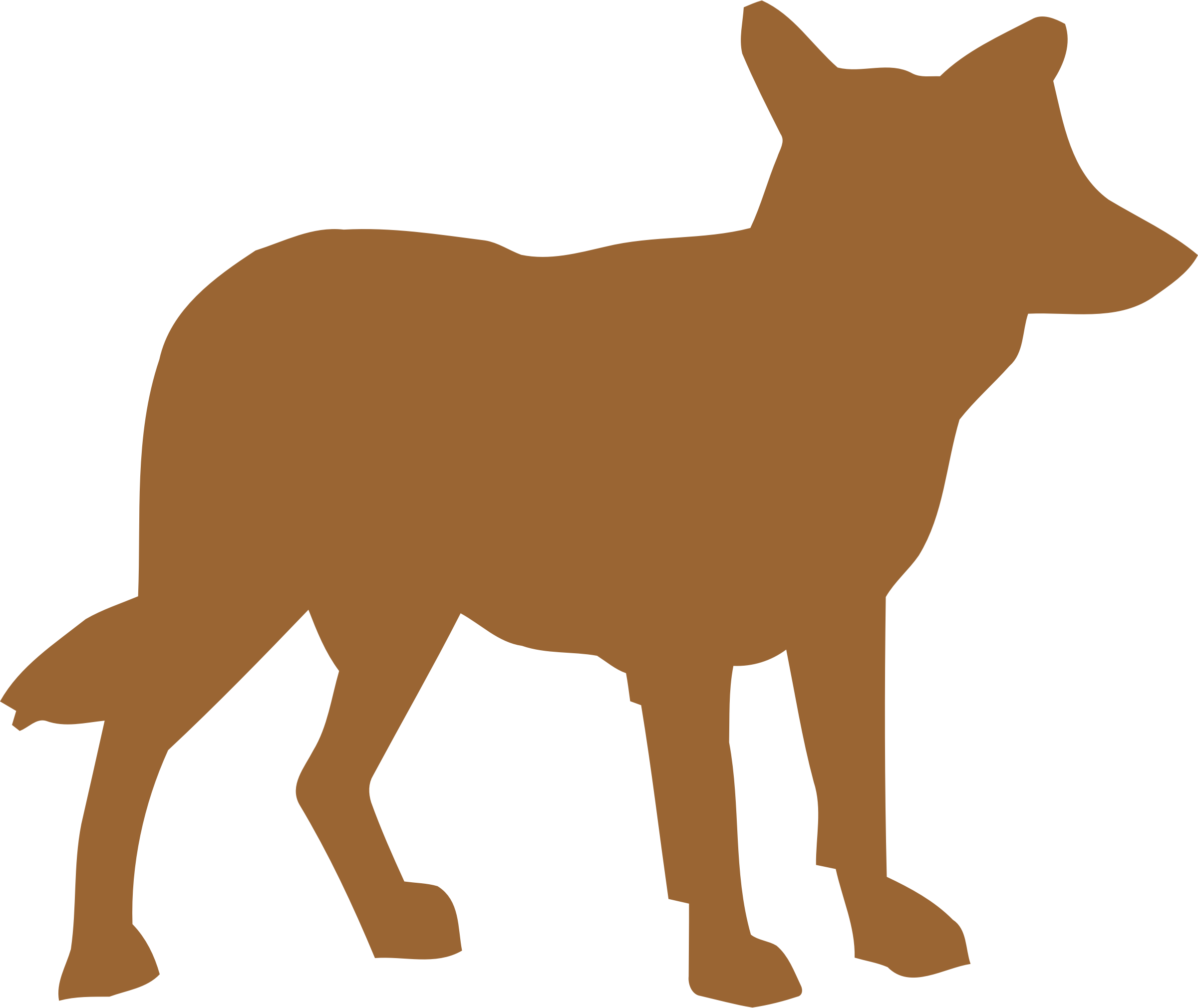 Coyote Computer Icons Dog Breed Pixel Art - Clip Art (2400x2020)