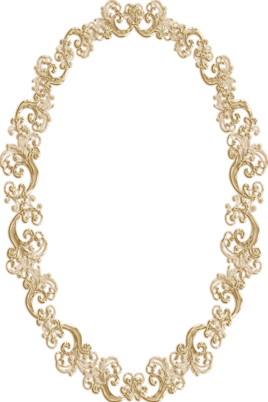 Free Digital Images Vintage, Gif And Clip Art - Frame Ornate Clip Art Gold (533x800)