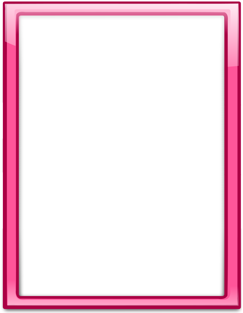 Frame Red Png Clipart Picture Frames Clip Art - Frame Red Png (850x1100)
