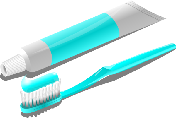Toothbrush Clipart Large - Toothbrush And Toothpaste (600x403)