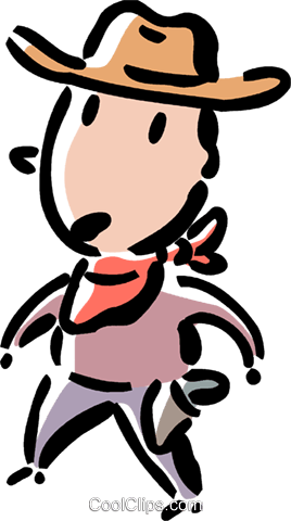 Vaqueros Listo Para Dibujar Libres De Derechos Ilustraciones - Drawing (268x480)