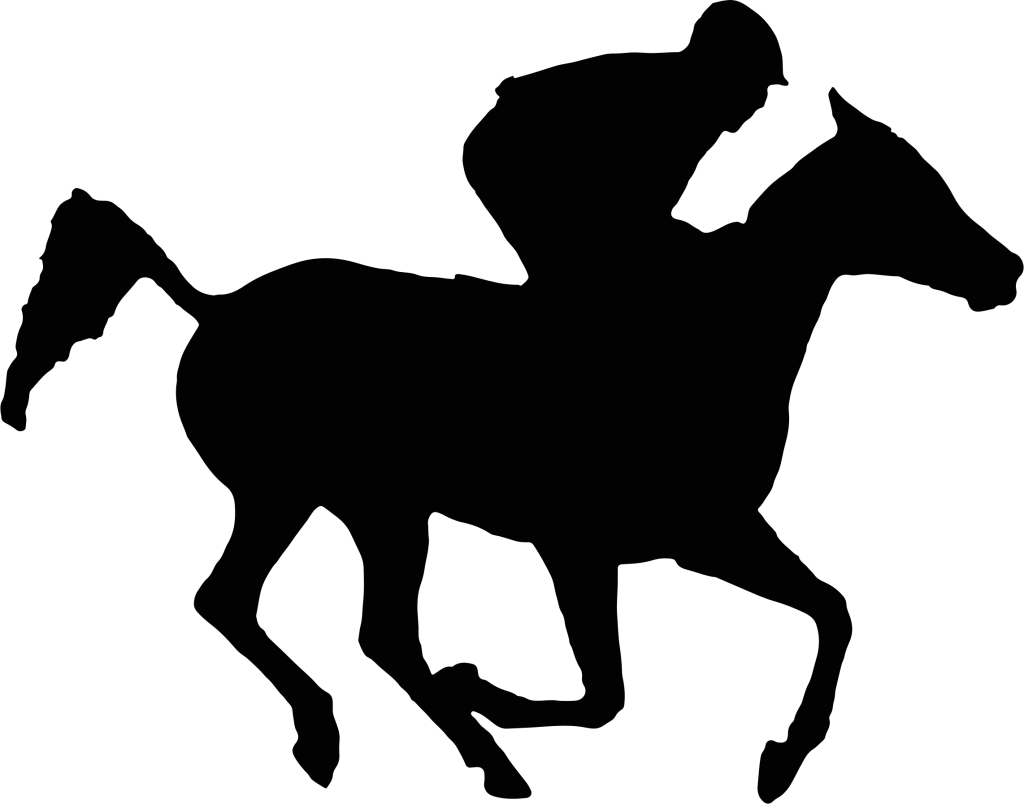 Majestic Design Ideas Race Horse Silhouette Racing - Silhouette Horse Racing Png (1024x804)