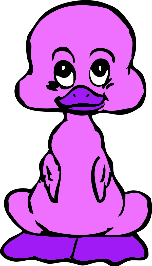 Vector Clip Art - Blind Duck Clip Art (600x1050)