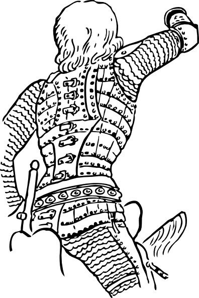 Statue Of St George - Coloring Book (396x593)