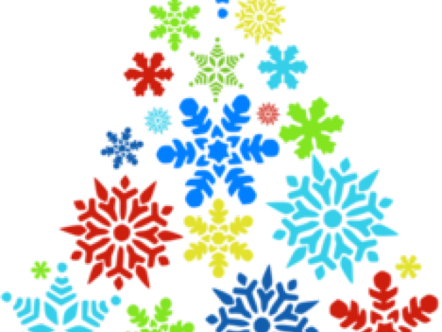 Christmas Snowflakes Clipart - Invitation Free Christmas Dinner Templates (640x480)
