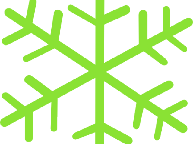 Images Of Snowflakes Clipart - Green Snowflake Clipart (640x480)