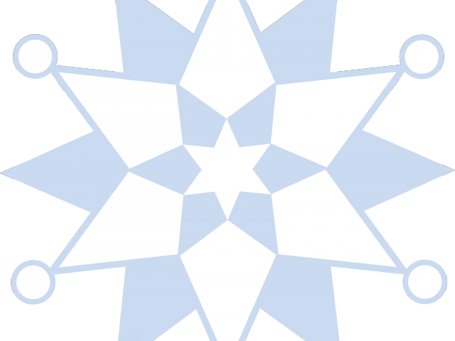 Snowflakes Clipart Solid - Glass (640x480)