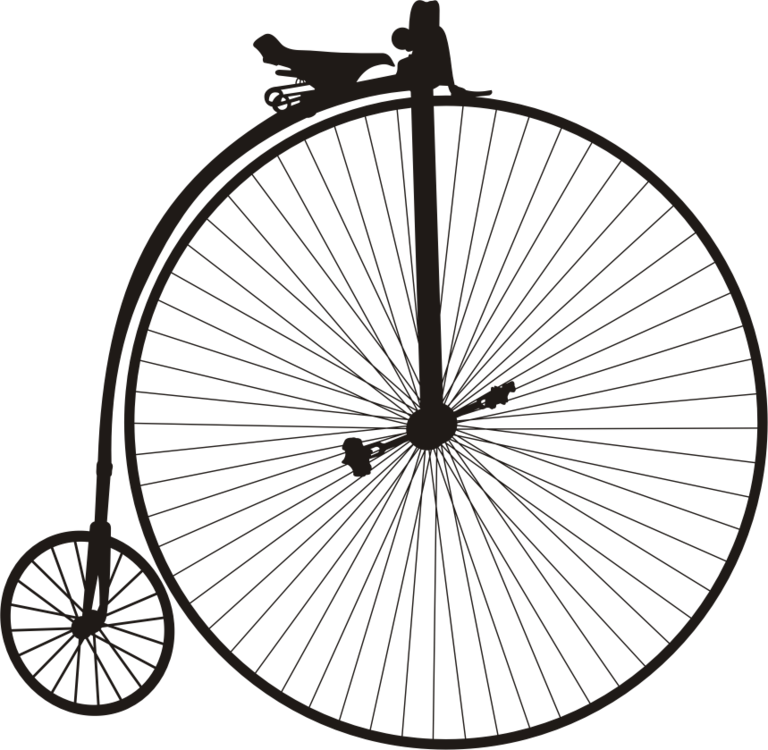 Victorian Era Penny-farthing History Of The Bicycle - Bike Wheel (768x750)